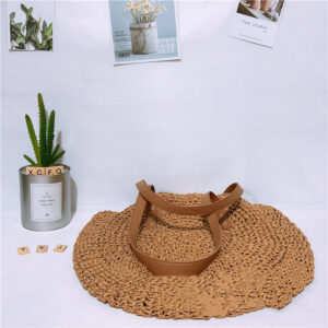 Alternative view of One-shoulder Straw Bag Woven Bag