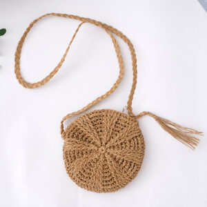 Woven Bag Casual Messenger Woven Bag Holiday Trendy Women's Beach Bag