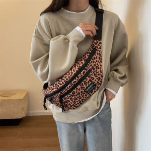 Alternative view of Cool Contrast Color Casual Simple Shoulder Messenger Bag
