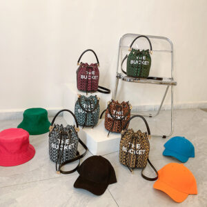 Alternative view of Fashion Alphabet Bucket Bag Retro Portable Messenger Bag