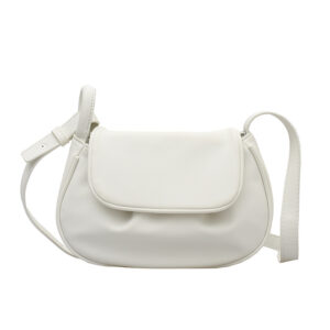 Folded Cloud Bag Semicircle Crossbody Saddle Bag