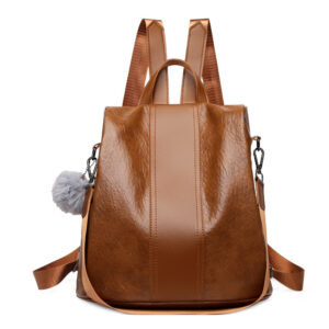 Alternative view of Women's Fashion All-match Double Back Casual Large-capacity Backpack