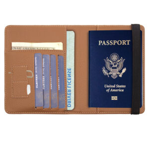 Alternative view of PU Anti-theft Swiping Multifunctional Travel Passport Case Card Holder
