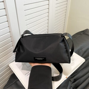Solid Color Simple Crossbody Oxford Cloth Waterproof Bag Women's New