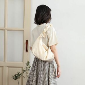 Alternative view of Pleated Nylon Dumpling Bag Leisure Artistic