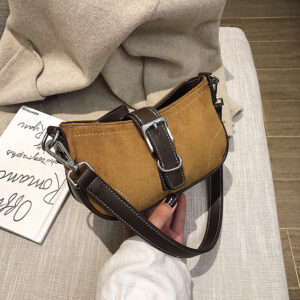 Alternative view of Contrast Small Square Bag Wide Shoulder Strap