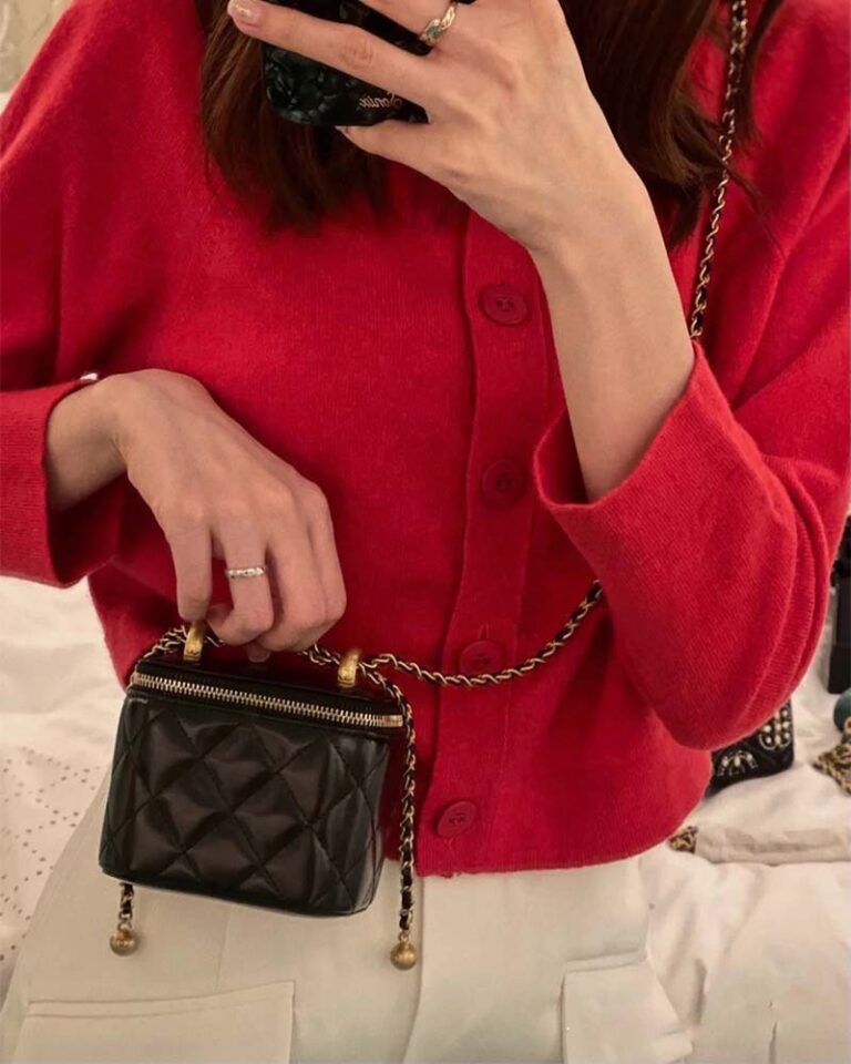 Alternative view of Mini Portable Box Lipstick Bag Shoulder Messenger