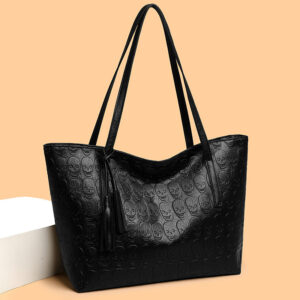 Alternative view of Fashion Large Capacity One-shoulder Tote Women's Bag Versatile Crossbody Solid Color