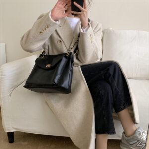 Korean Version Of Fashion, Large Capacity, Simple, Retro, Wild, One-shoulder, Diagonal, Large Bag Women