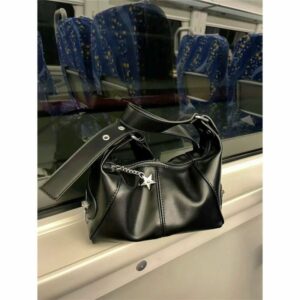 Alternative view of Retro Crossbody Bag New Versatile Fashion Shoulder Bag Stitching