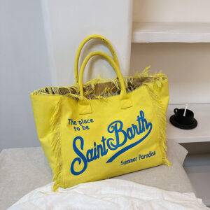 Alternative view of Women's Korean-style Letter Tassel Canvas Bag With Large Capacity