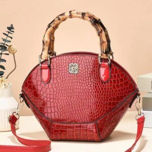 Alternative view of Retro Bamboo Handbag Shoulder Bag Crossbody
