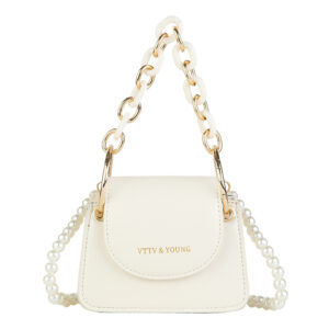 Alternative view of New One Shoulder Fashion Pearl Chain Small Square Bag