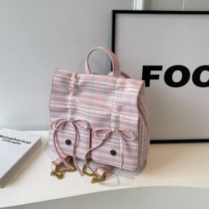 Alternative view of Spring Popular Fashion Bowknot Soft Leather Cute Large Capacity Versatile Commuter Hand-carrying Bag