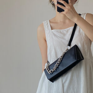 Alternative view of New Fashion Personality Chain Shoulder Messenger Bag Tide