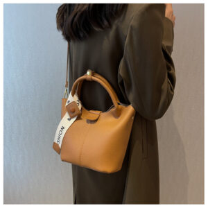 Alternative view of One-shoulder Crossbody Portable Bucket Bag