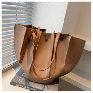 Alternative view of Bucket Bag Large Capacity Fashion Retro Soft Leather
