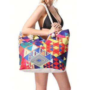 Alternative view of Geometric Large Capacity Multifunctional Tote