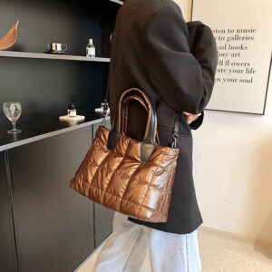 Fashion Car Stitching Plaid Shoulder Bag