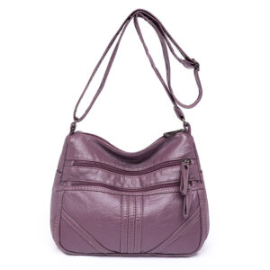 Alternative view of Women's Fashion Soft Leather Large Capacity Shoulder Bag