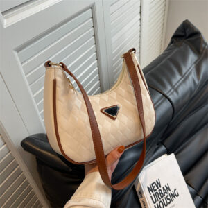 Alternative view of Women's Fashion Checkered Diagonal Bag