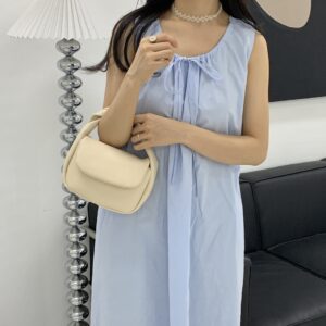 Small One Shoulder Cross-body Handbag Fold Armpit Steamed Bun Dumpling