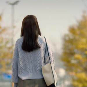 Alternative view of Retro One-shoulder Canvas Stitching Shopping Women's Bag