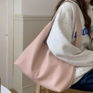 Alternative view of Casual Armpit Bag Women Shoulder Bag High Capacity Totes Female Shopping Bags Soft Leather Lady Purse Handbags