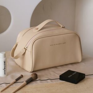 Alternative view of Double Zipper Toast Cosmetic Bag With Large Capacity