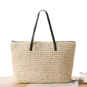 Alternative view of Straw Simple Shoulder Woven Bag
