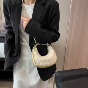 Popular Texture Chain Crossbody Bag