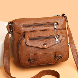 Alternative view of Shoulder Bag Soft Leather Fashion Multi-pocket Large Capacity Women's Bag