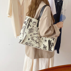 Alternative view of Women's Literature And Art Casual Messenger Large-capacity Canvas Bag