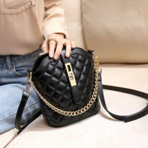 Women's Trendy PU One-shoulder Messenger Chain Handbag
