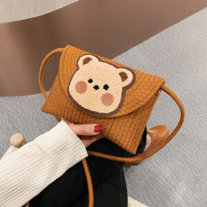Alternative view of Women's Popular Woven Envelope Cute Bear Bohemian Shoulder Messenger Bag
