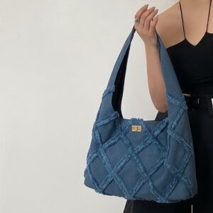 Alternative view of Trendy Denim Canvas Bag Women