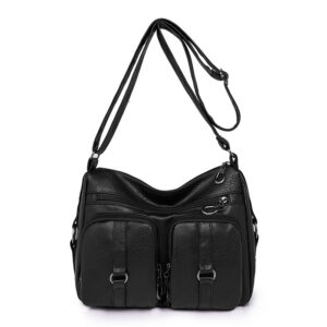 Alternative view of Solid Color PU Crossbody Bag For Women