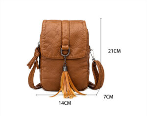 Alternative view of Retro Messenger Small Bag Soft Leather Sense One-shoulder Fashion Large-capacity Multi-layer