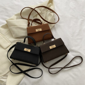 Alternative view of Color Bag Fashionable Simple High-grade Pattern Western Style Portable Crossbody Bag
