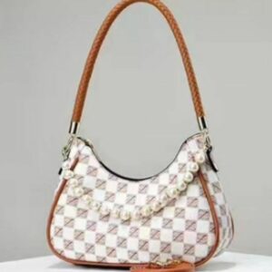Alternative view of Versatile Lattice Pearl Women's Shoulder Messenger Bag