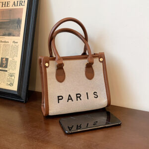 Alternative view of Literary Large-capacity Simple Design Portable Shoulder Tote Bag