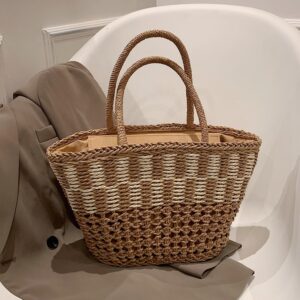 Alternative view of Large Capacity Woven Bag Fashion Portable Single