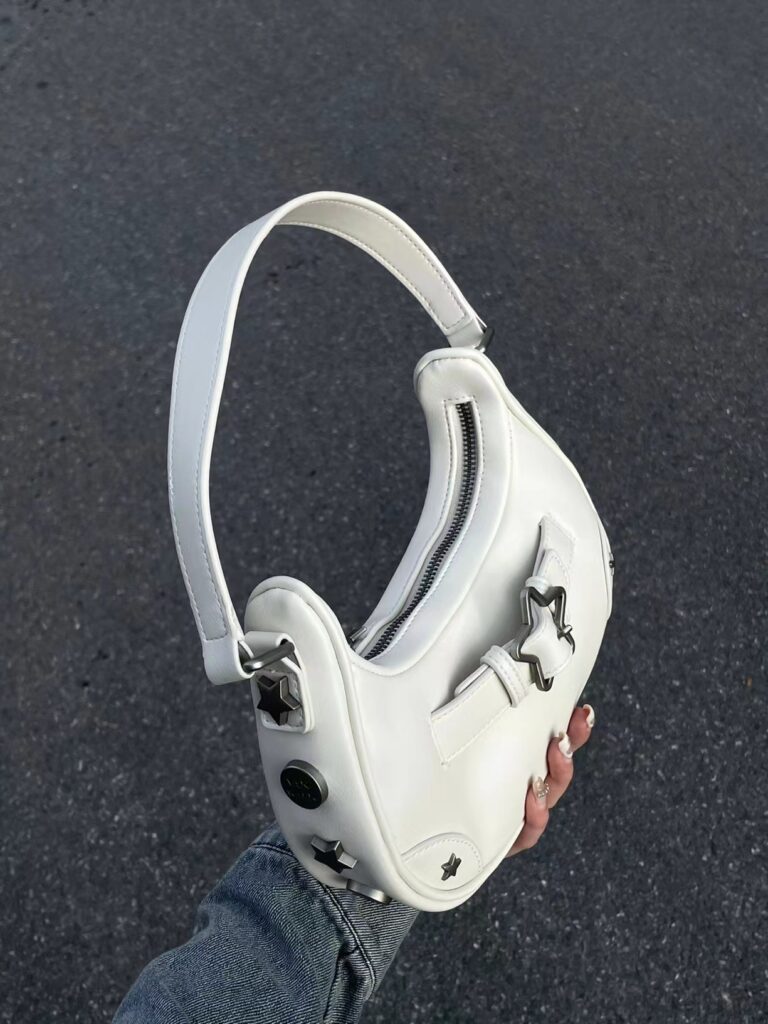 Alternative view of Baguette Bag Female Hot Girl Underarm Bag PU Leather Star Bag