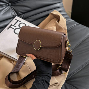 Alternative view of Fashion Small Square Bag All-matching Wide Shoulder Strap Shoulder Bag