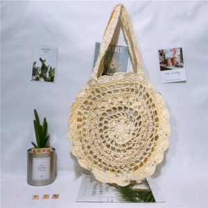 Alternative view of Net Woven Bag Women Bag Straw Woven Bag