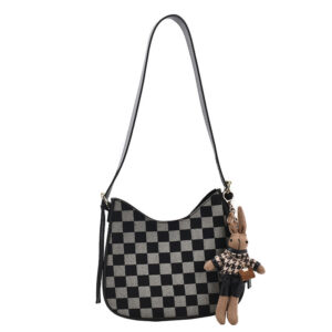 Alternative view of Checkered Print Personalized Daily Commuter Women's Bag