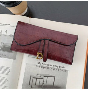 Alternative view of Buckle Folding Stone Pattern Multi-card Card Holder
