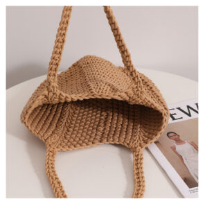 Alternative view of Single Shoulder Cotton Thread Woven Bag