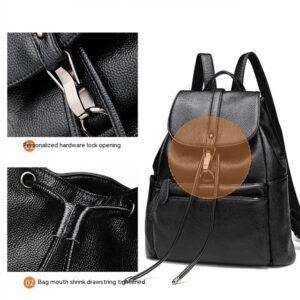 Alternative view of Women's Fashion Cattlehide Leather Soft Leather Casual All-matching Genuine Leather Backpack