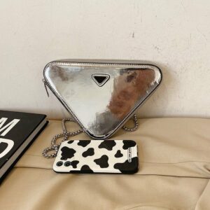 Niche Design Bag Female New Patent Leather Bright